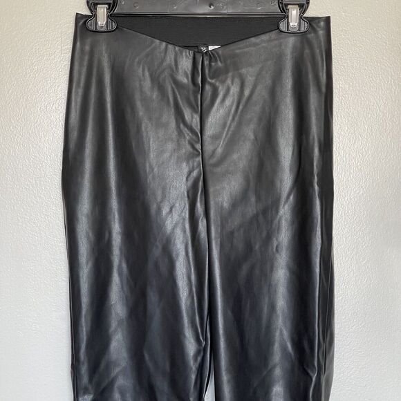 Divided By H&M Pants Size Small Faux Leather High Waist Punkcore Rock Edgy - Picture 3 of 13